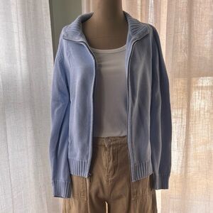 Croft & Barrow Light Blue Knit Y2K Sweater